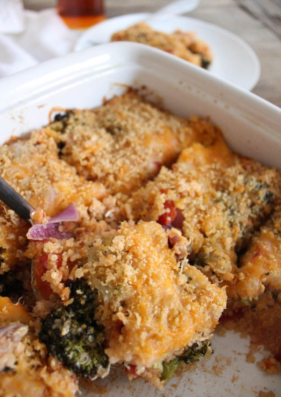 Roasted Broccoli, Chicken and Cheddar Quinoa Bake | Tasty Kitchen: A ...