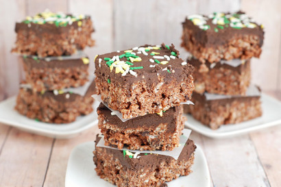 dark chocolate rice krispie treats