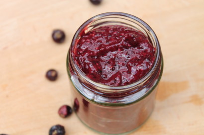 raw blackcurrant and fig jam