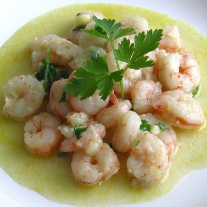 simple shrimp (food from portugal)