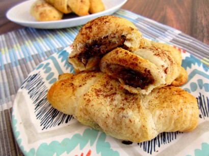 chocolate cookie butter crescents