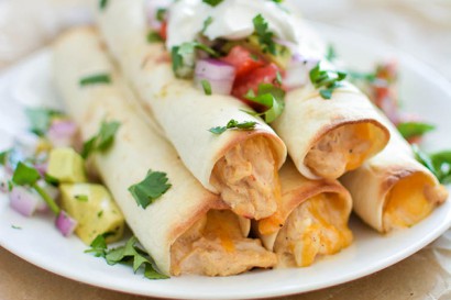 Chipotle Cheese Slow Cooker Chicken Taquitos | Tasty Kitchen: A Happy ...