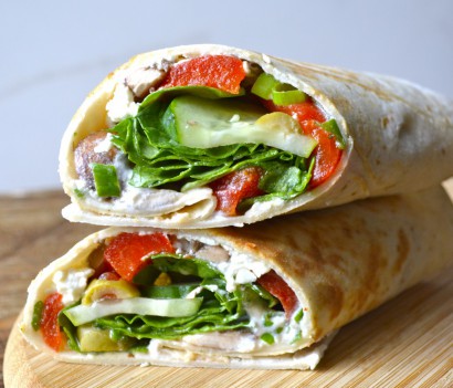 Greek Salad Wrap | Tasty Kitchen: A Happy Recipe Community!