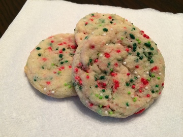 funfetti christmas cookies (egg-free)