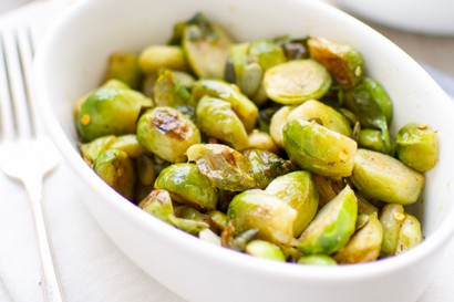 sweet and sour brussels sprouts