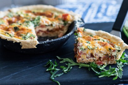 Roasted Tomato and Arugula Quiche | Tasty Kitchen: A Happy Recipe ...