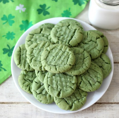 st. patrick’s day peanut butter cookies