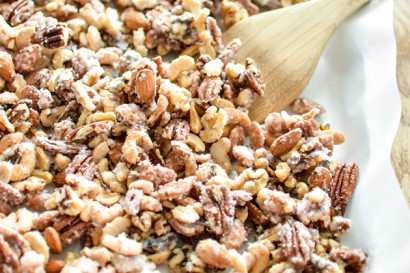 sweet and salty candied nuts