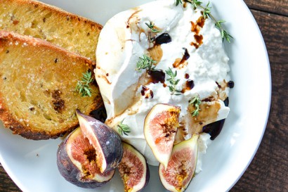 crispy burrata figs bread fresh justine sulia beer cooking