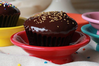 easy chocolate ganache cupcakes
