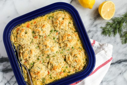 Turkey and Biscuits Casserole with Lemon and Dill | The ...