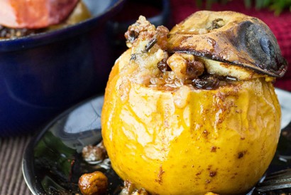 easy baked apples with a cinnamon nut stuffing