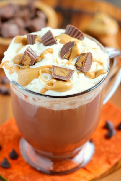 Peanut butter cup hot chocolate