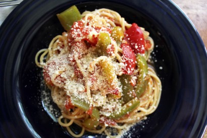 Arrabiata sauce with peppers