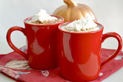 Slow cooker pumpkin spiced hot cocoa