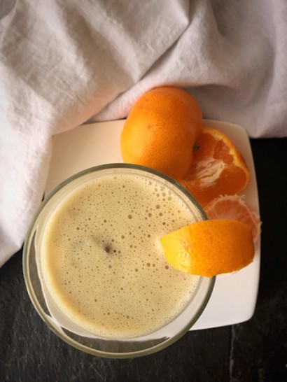 Tangerine creamsicle protein smoothie