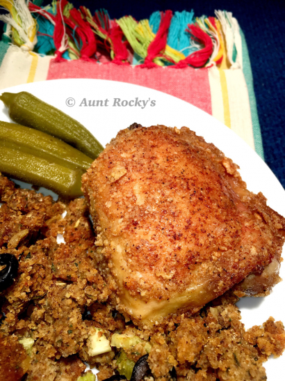 aunt rocky’s favorite oven fried chicken (lchf/gf)