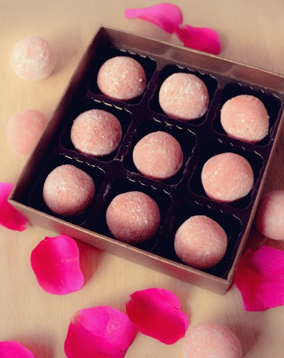 Rose Chocolate Truffles