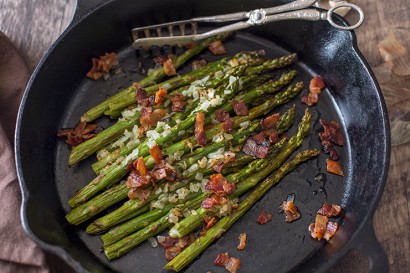 skillet asparagus with bacon