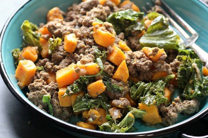 Ground Beef Kale Sweet Potato Skillet | Tasty Kitchen: A Happy Recipe ...
