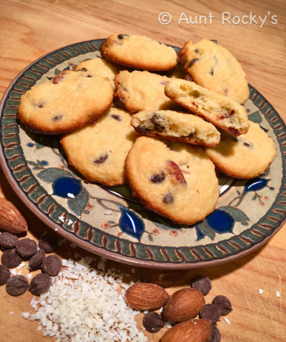 aunt rocky’s low carb almond joy cookies