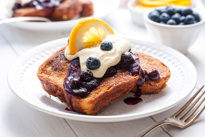 Fancy French Toast With Blueberry Sauce And Whipped Cream Cheese Tasty Kitchen A Happy Recipe Community