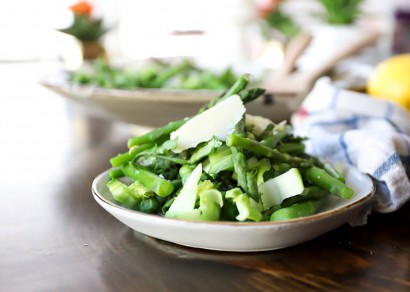 springy asparagus salad with herbs & lemon
