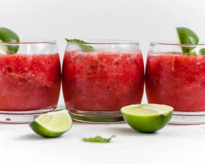 strawberry coconut water tequila smash