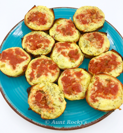 aunt rocky’s chile verde egg muffins (low carb, gluten free)
