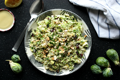 crunchy brussels sprout slaw