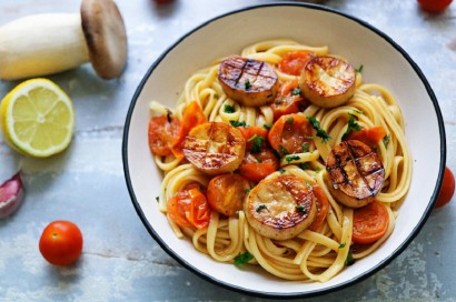 vegan “seafood” pasta