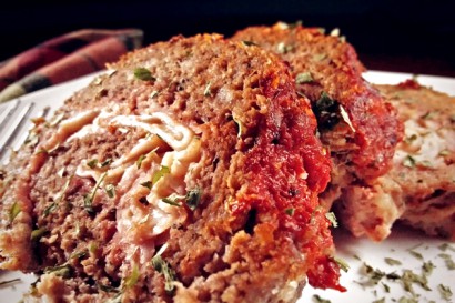 Ham and cheese stuffed meatloaf
