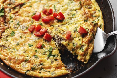 keto frittata with sausage