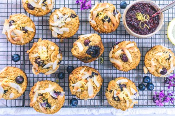 Pineapple Angel Meals Cake Coconut Blueberry Wholemeal Muffins by Cheryl Whyte 360x240