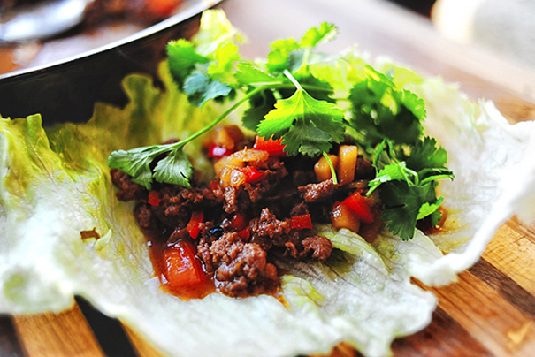 Tasty Kitchen Blog: Happy Chinese New Year! (Lettuce Wraps, recipe submitted by TK member tfenger, photo by Ree Drummond)