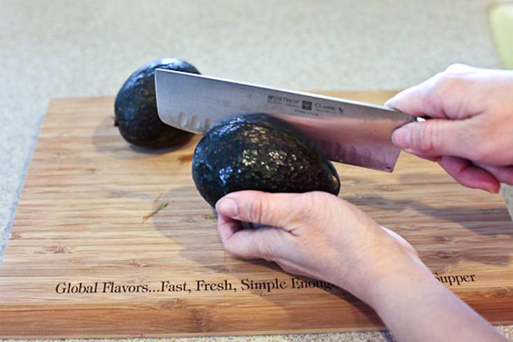 Tasty Kitchen Blog: How To Open An Avocado and Keep All 10 Fingers. Guest post by Jaden Hair of Steamy Kitchen.