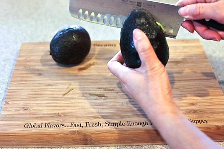 Tasty Kitchen Blog: How To Open An Avocado and Keep All 10 Fingers. Guest post by Jaden Hair of Steamy Kitchen.