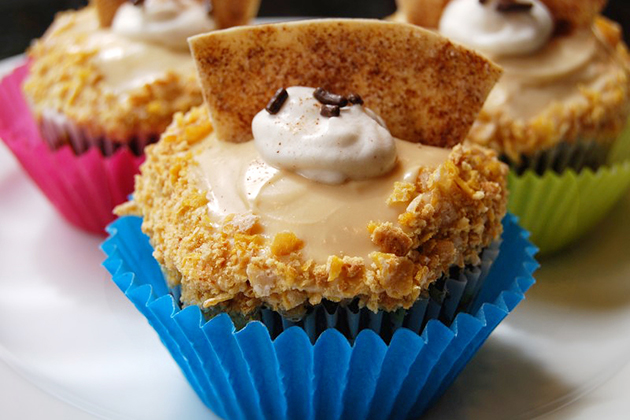 Tasty Kitchen Blog: Cinco de Mayo. Guest post by Jaden Hair of Steamy Kitchen, Mexican Fried Ice Cream Cupcake recipe submitted by TK member Monstermama.