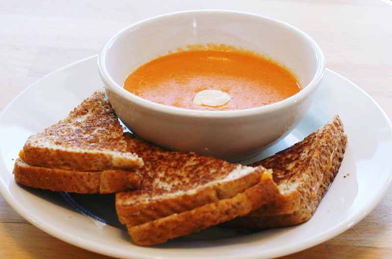 Tasty Kitchen Blog: The Theme is Grilled Cheese! (Grilled Cheese Sandwich with Amazing Tomato Soup, from TK member Amanda of I am Baker)