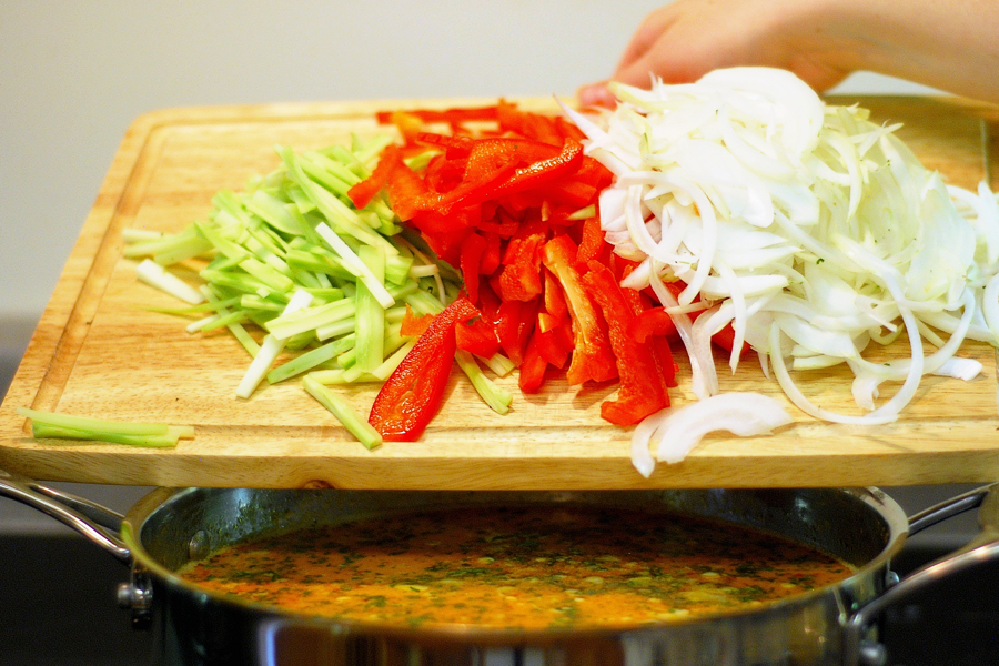 Tasty Kitchen Blog: Red Curry Coconut Noodles. Guest post by Erica Kastner of Cooking for Seven, recipe submitted by TK member nika.