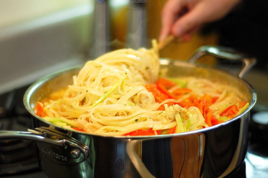 Tasty Kitchen Blog: Red Curry Coconut Noodles. Guest post by Erica Kastner of Cooking for Seven, recipe submitted by TK member nika.