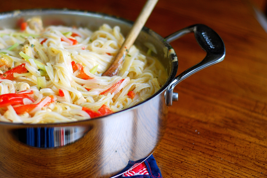 Tasty Kitchen Blog: Red Curry Coconut Noodles. Guest post by Erica Kastner of Cooking for Seven, recipe submitted by TK member nika.