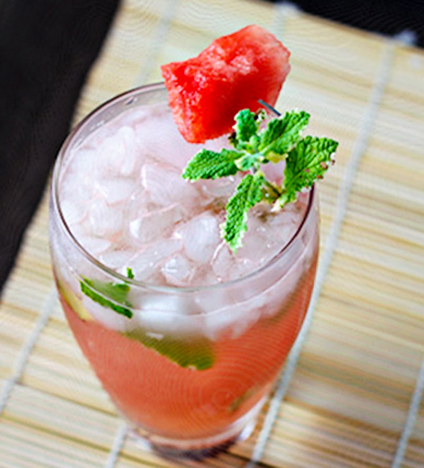 Tasty Kitchen Blog: Mojito Madness! Guest post by Jaden Hair of Steamy Kitchen (Watermelon and Mint Mojito from Amy of Adventures of a Messy Chef)