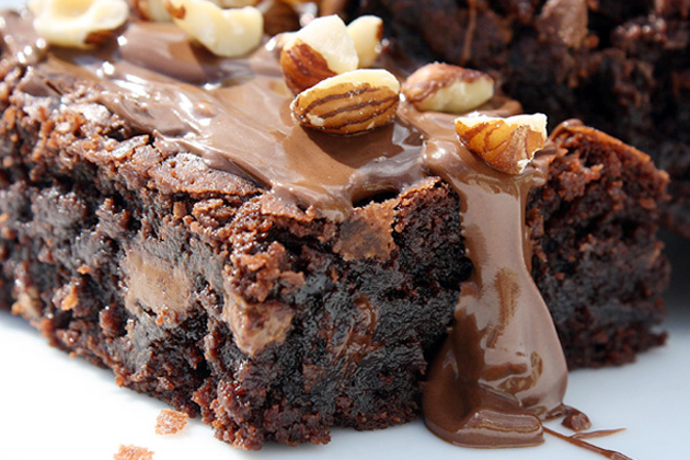 Tasty Kitchen Blog: The Theme is Brownies and Bars! (Nutella Caramel Hazelnut Brownies, recipe submitted by TK member bell'alimento)