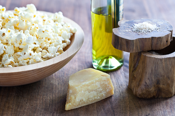 Tasty Kitchen Blog: Popcorn with Parmesan and Truffle Oil. Guest post by Jaden Hair of Steamy Kitchen.