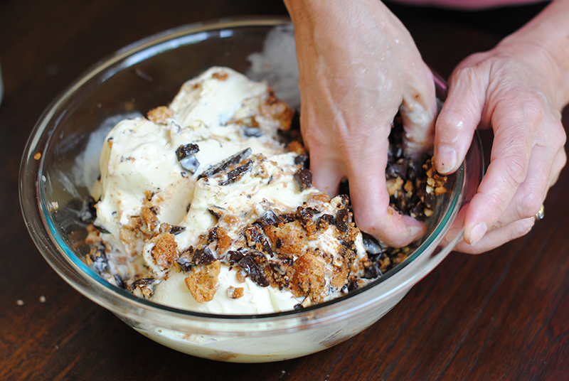 Tasty Kitchen Blog: Amaretti Semifreddo with Chocolate and Toasted Almonds. Guest post by Maggy Keet of Three Many Cooks, recipe from Three Many Cooks.