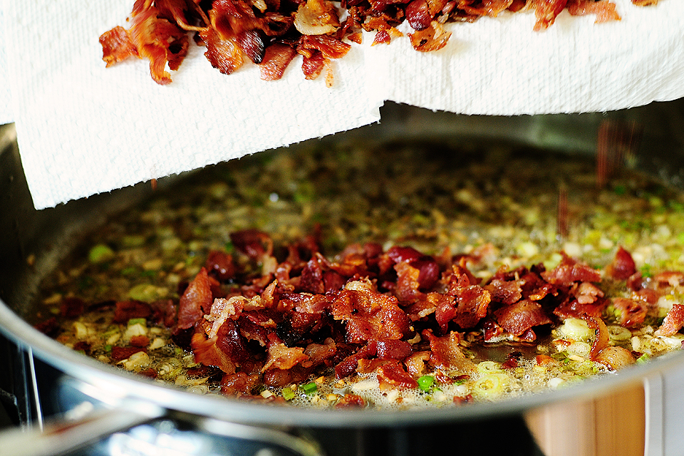 Tasty Kitchen Blog: Bacon Tomato Capellini. Guest post by Amy Johnson of She Wears Many Hats, recipe submitted by TK member PlanoSheila (sheilajfoster).