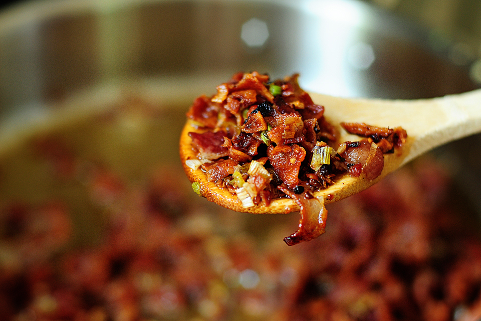 Tasty Kitchen Blog: Bacon Tomato Capellini. Guest post by Amy Johnson of She Wears Many Hats, recipe submitted by TK member PlanoSheila (sheilajfoster).