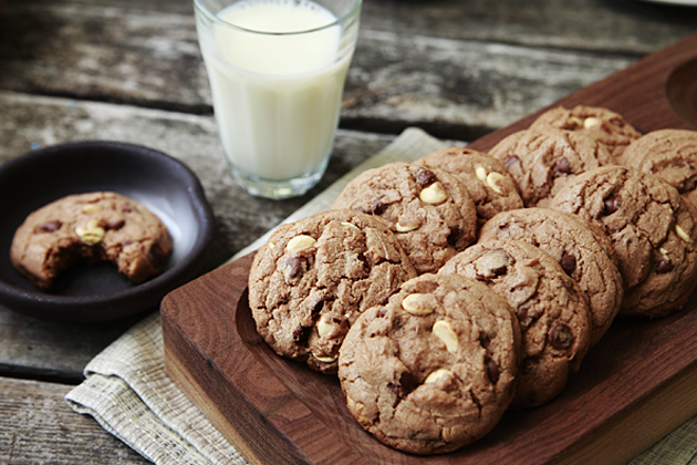 Tasty Kitchen Blog: Hot Chocolate Triple Chocolate Chip Cookies. Guest post by Alice Currah of Savory Sweet Life, recipe submitted by TK member Alison Anderson (elimaxandlela).