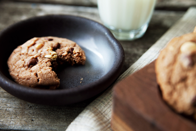 Tasty Kitchen Blog: Hot Chocolate Triple Chocolate Chip Cookies. Guest post by Alice Currah of Savory Sweet Life, recipe submitted by TK member Alison Anderson (elimaxandlela).